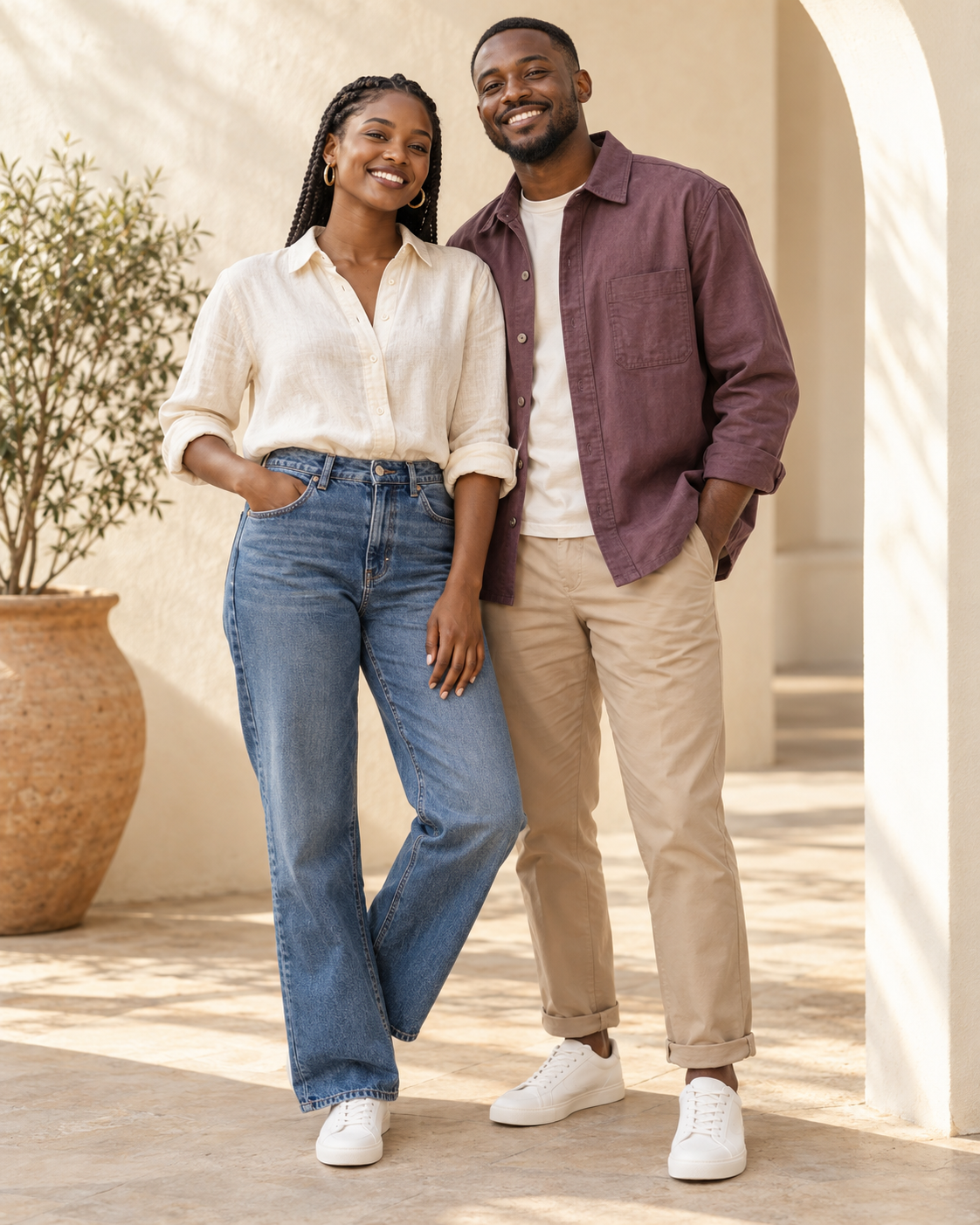 Style inspiration: a couple in relaxed everyday outfits